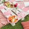 350 Pieces Pink Paper Dinnerware Set 7 Inch 9 Inch Disposable Dinner Plates Sever 50 Guests Paper Cup Cutlery Napkins Solid Color Party Supplies